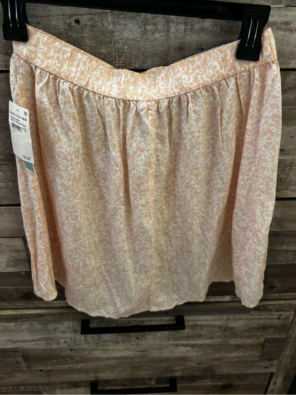 Abound Soft Peach Printed A-Line Skirt